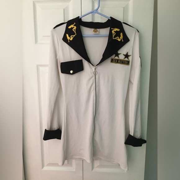 Hollywood Style Costumes. Woman’s S/M SAILOR DRESS/COSTUME Front Zip - Picture 3 of 8